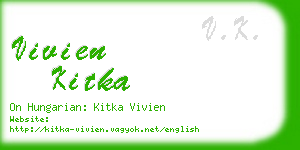 vivien kitka business card